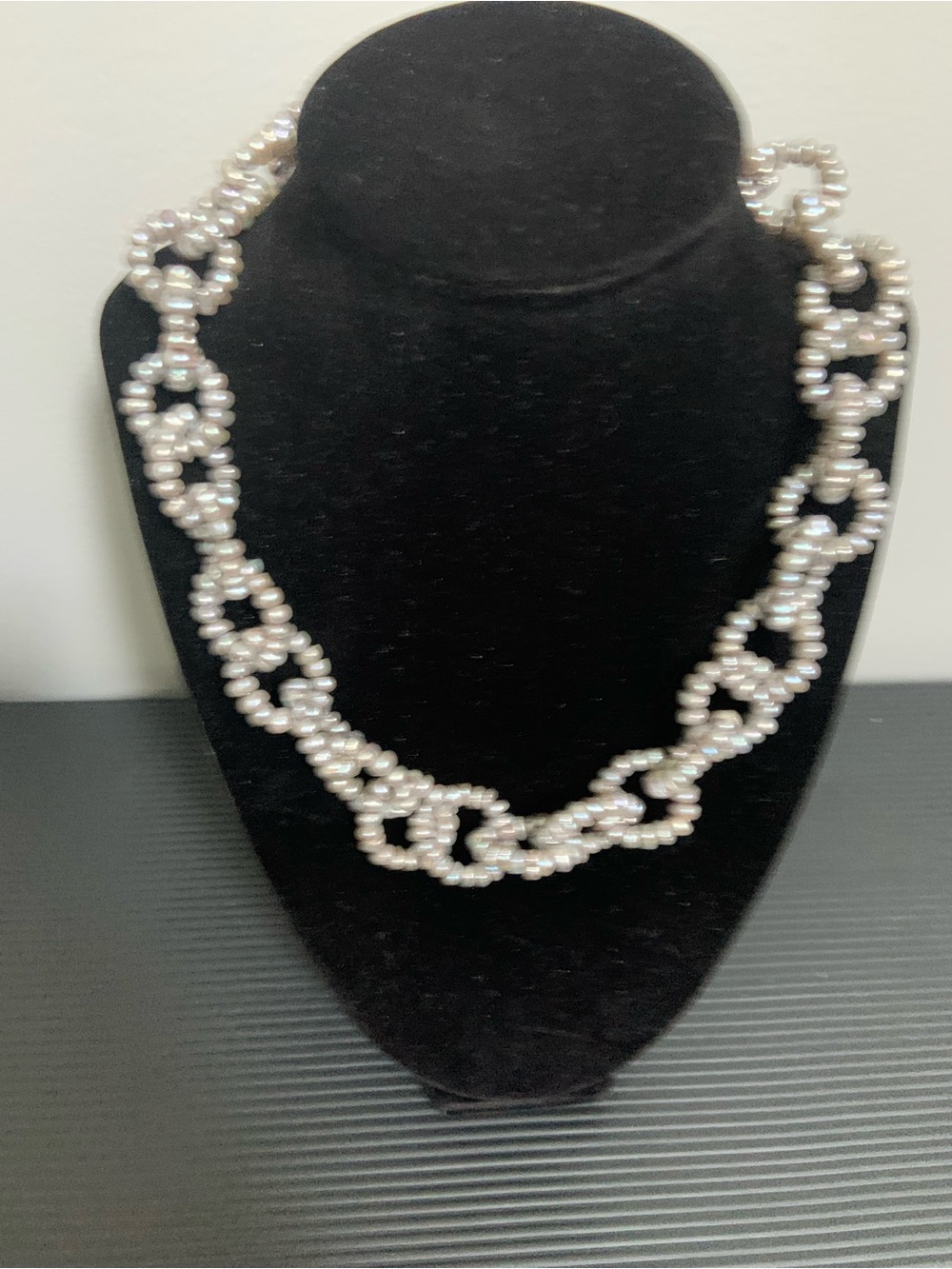 Honora Grey Pearl Link Necklace